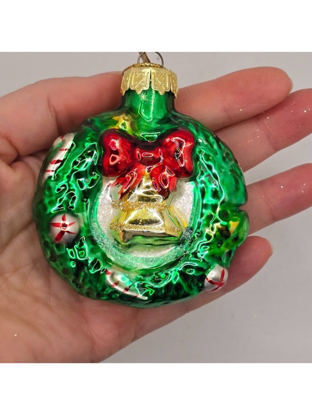 Christmas Ornament Glass Wreath Thomas Pacconi Museum Series 2003 Holiday VTG